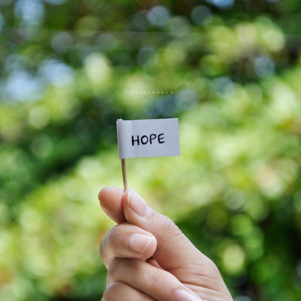 hope is a white flag